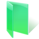 folder, green, open